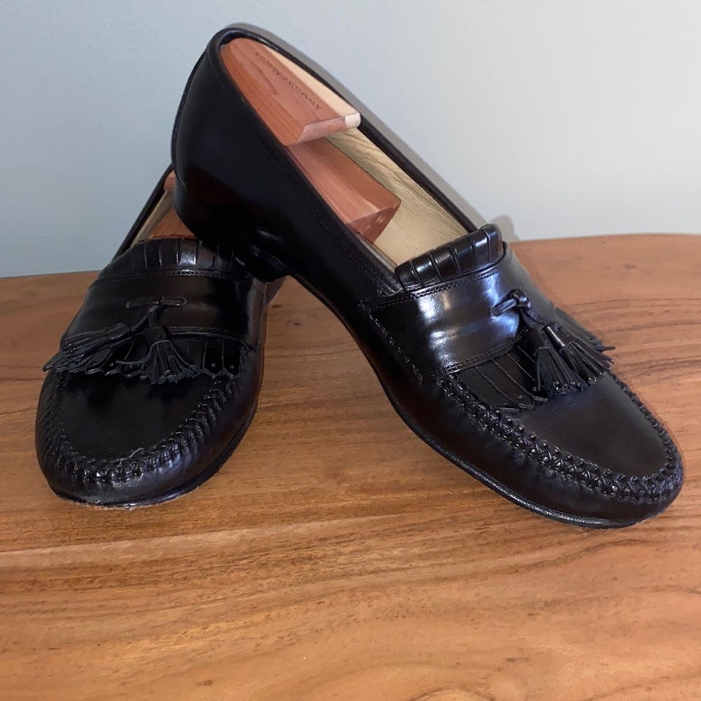 Johnston & Murphy Stanza loafers, black size 10 1/2 wide